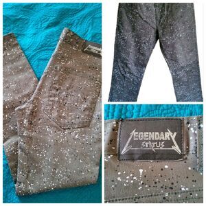 New Mens Size 36 Paint Splatter Jeans Heavy Cotton Street Wear Legendary Status